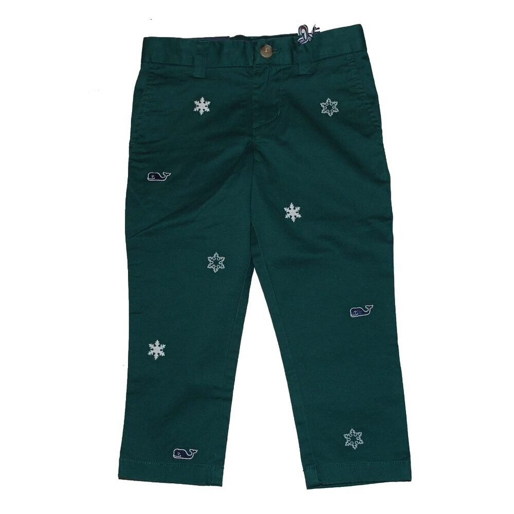 NWT Vineyard Vines Boy's Breaker Snowflake Chino Pants 3 3T